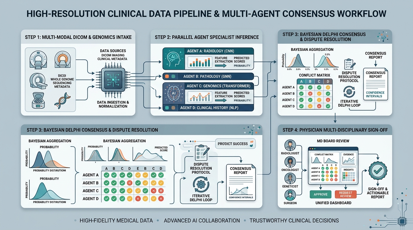 Multi-Agent Systems in Healthcare Diagnostics System Flowchart